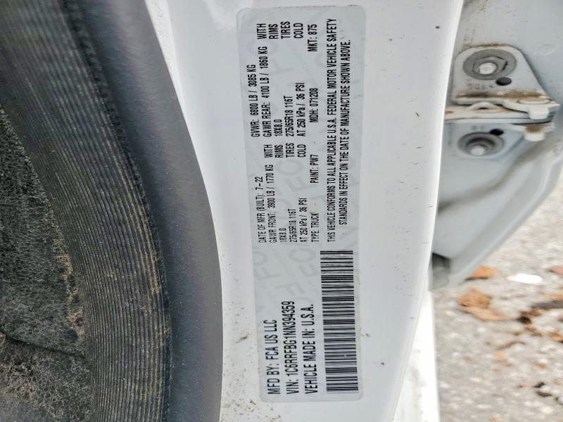 Продажа на аукционе авто 2022 Ram 1500, vin: 1C6RRFBG1NN394359, номер лота: 51533566