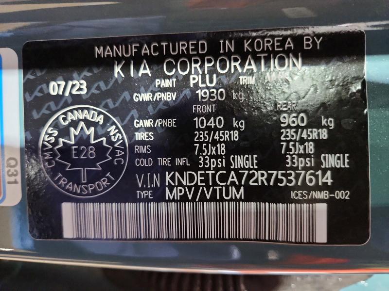 Aukcja sprzedaży 2024 Kia Seltos, vin: KNDETCA72R7537614, numer aukcji: 50410516
