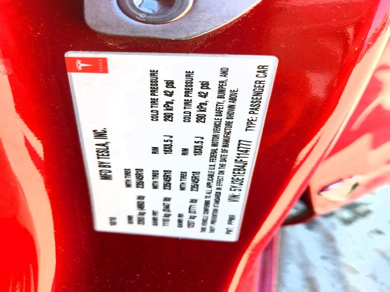 2018 Tesla Model 3 მანქანა იყიდება აუქციონზე, vin: 5YJ3E1EB4JF114777, აუქციონის ნომერი: 49565526