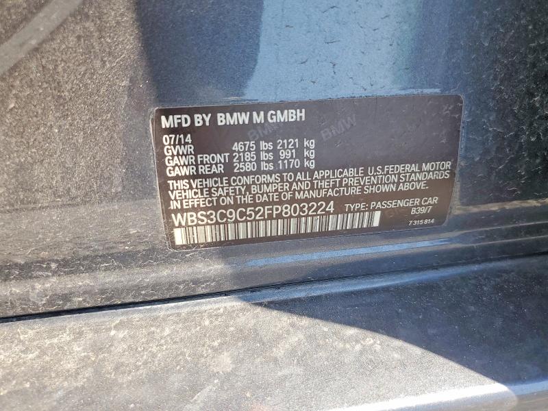 Продажа на аукционе авто 2015 Bmw M3, vin: WBS3C9C52FP803224, номер лота: 50389516