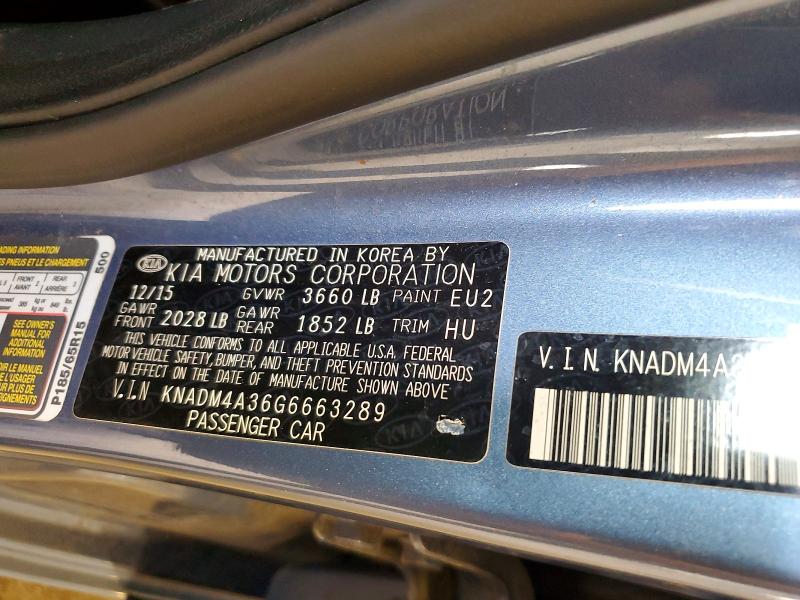 Aukcja sprzedaży 2016 Kia Rio, vin: KNADM4A36G6663289, numer aukcji: 48816756
