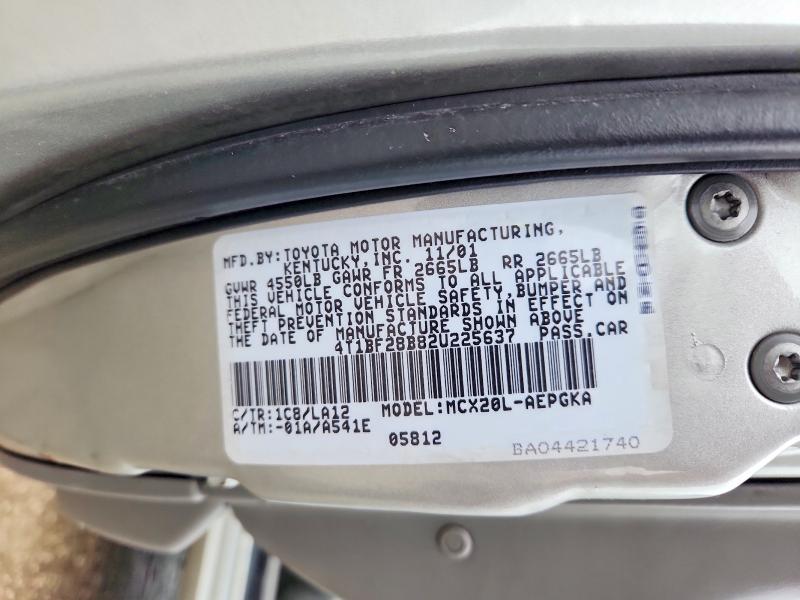 Aukcja sprzedaży 2002 Toyota Avalon, vin: 4T1BF28B82U225637, numer aukcji: 51040816