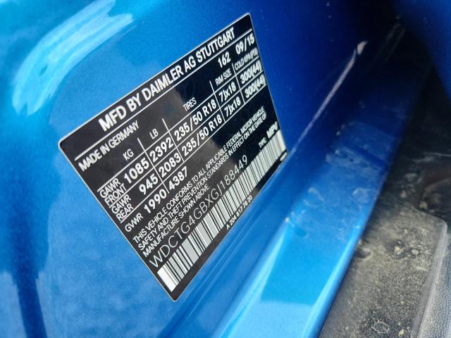Продаж на аукціоні авто 2016 Mercedes-benz Gla, vin: WDCTG4GBXGJ188449, номер лоту: 50849946