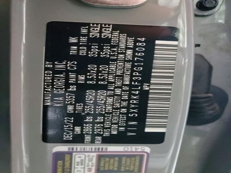 Продажа на аукционе авто 2023 Kia Sorento, vin: 5XYRK4LF3PG176084, номер лота: 50285536