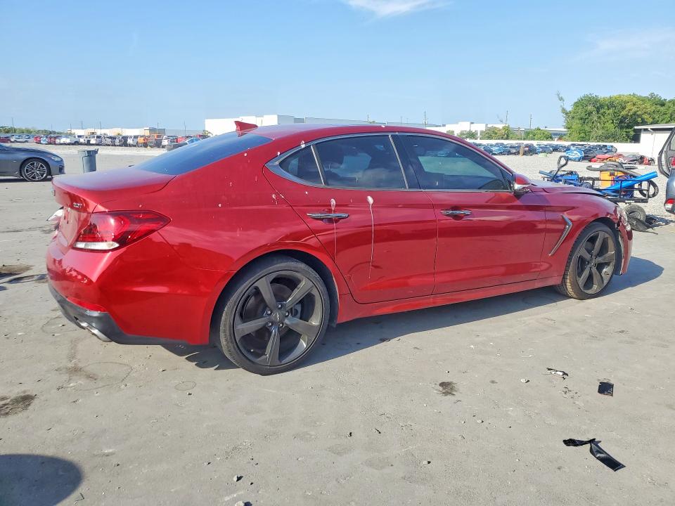 Auction sale of the 2019 Genesis G70, vin: KMTG44LA3KU019198, lot number: 50395186