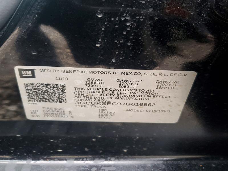 Aukcja sprzedaży 2018 Chevrolet Silverado, vin: 3GCUKSEC9JG616562, numer aukcji: 51959766
