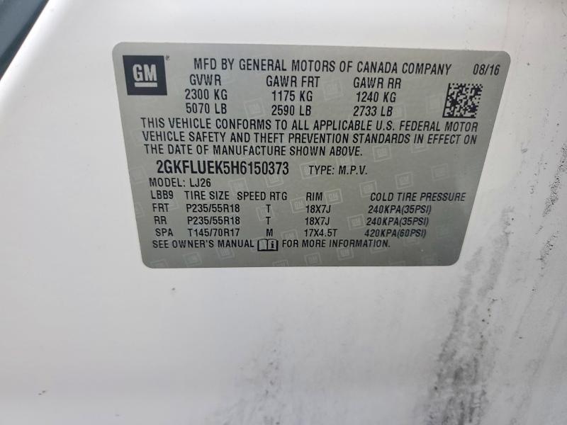 Продажа на аукционе авто 2017 Gmc Terrain, vin: 2GKFLUEK5H6150373, номер лота: 48579896