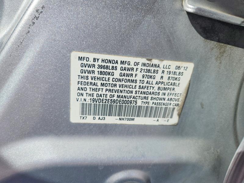 51478396 :رقم المزاد ، 19VDE2E59DE000975 vin ، 2013 Acura Ilx مزاد بيع