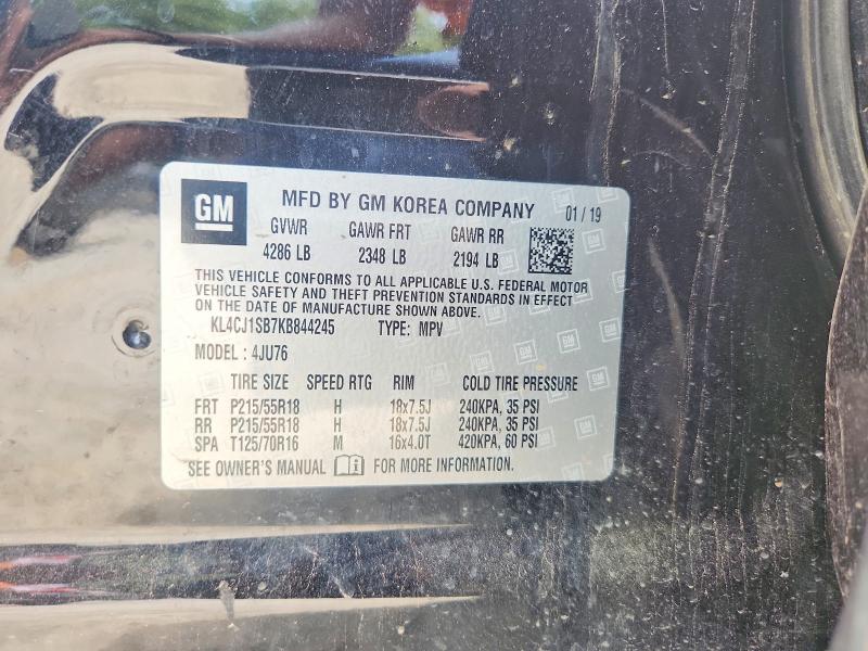 Aukcja sprzedaży 2019 Buick Encore, vin: KL4CJ1SB7KB844245, numer aukcji: 51999036