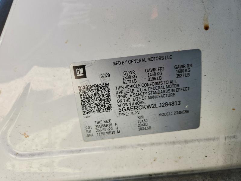 Auction sale of the 2020 Buick Enclave, vin: 5GAERCKW2LJ284813, lot number: 51885126