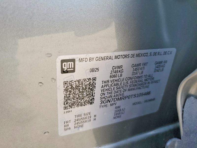 Продажа на аукционе авто 2026 Chevrolet Equinox, vin: 3GN7DMRP0TS105488, номер лота: 50775206