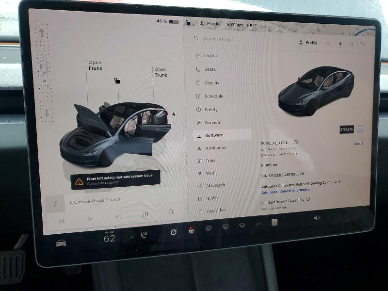 Продаж на аукціоні авто 2025 Tesla Model 3, vin: 5YJ3E1EB2SF065676, номер лоту: 49637996