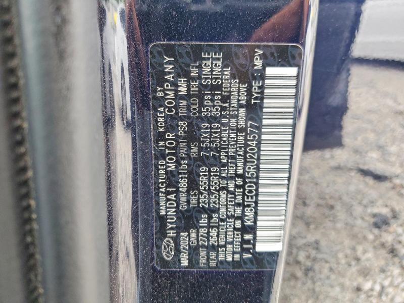 Продаж на аукціоні авто 2024 Hyundai Tucson, vin: KM8JECD15RU204577, номер лоту: 51441296