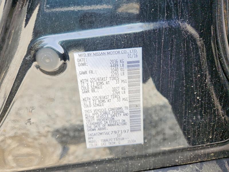 Продажа на аукционе авто 2016 Nissan Rogue, vin: 5N1AT2MT5GC797197, номер лота: 51369846