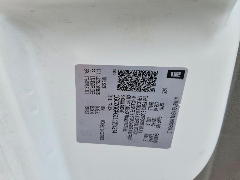50005826 :رقم المزاد ، 1GCZGGFG1L1234274 vin ، 2020 Chev Express G3500 مزاد بيع