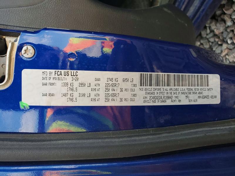 Продажа на аукционе авто 2020 Dodge Grand Caravan, vin: 2C4RDGEG4LR199042, номер лота: 49934726