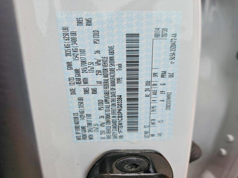 Aukcja sprzedaży 2023 Ford F150, vin: 1FTEW1CB3PKG03384, numer aukcji: 51417696