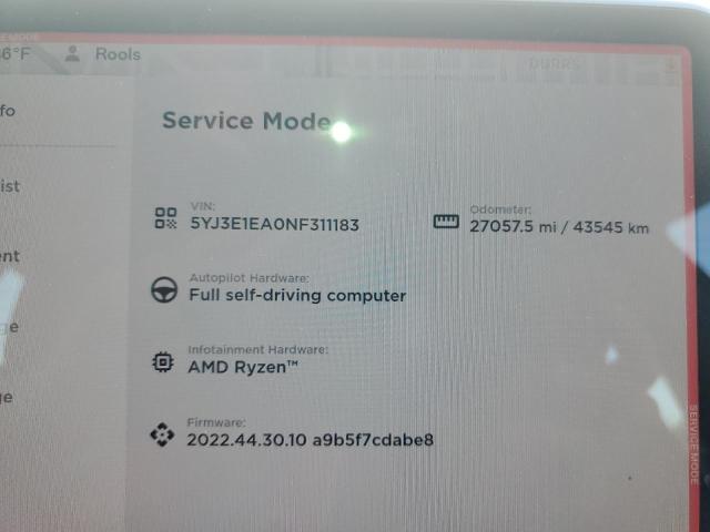 Продаж на аукціоні авто 2022 Tesla Model 3, vin: 5YJ3E1EA0NF311183, номер лоту: 48554683