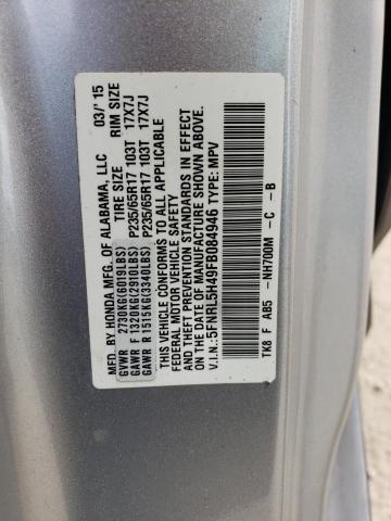 Aukcja sprzedaży 2015 Honda Odyssey Ex, vin: 5FNRL5H49FB084946, numer aukcji: 51739133