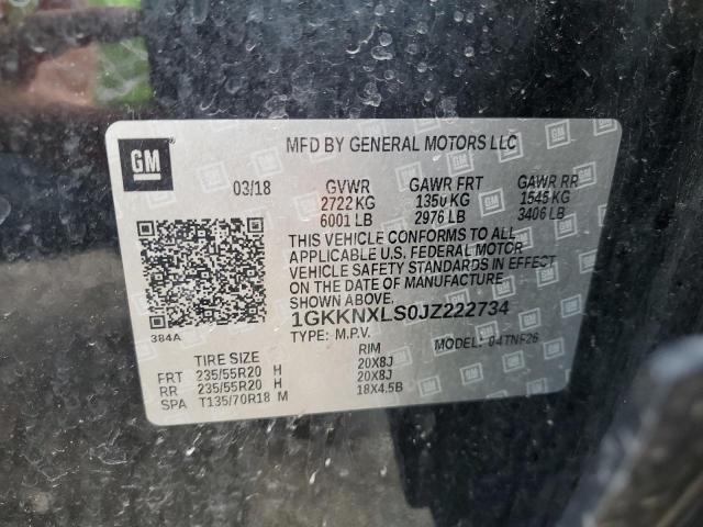 2018 Gmc Acadia Denali მანქანა იყიდება აუქციონზე, vin: 1GKKNXLS0JZ222734, აუქციონის ნომერი: 53512273