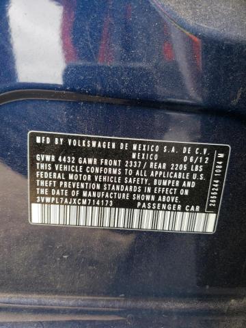 Aukcja sprzedaży 2012 Volkswagen Jetta Tdi, vin: 3VWPL7AJXCM714173, numer aukcji: 53829453