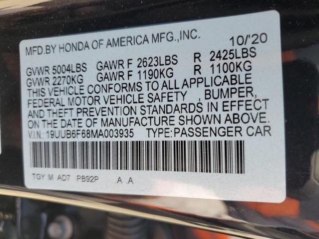 Aukcja sprzedaży 2021 Acura Tlx Advance, vin: 19UUB6F68MA003935, numer aukcji: 52033333