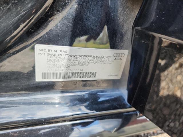 51448033 :رقم المزاد ، WAUKGAFL6CA111174 vin ، 2012 Audi S4 Prestige مزاد بيع