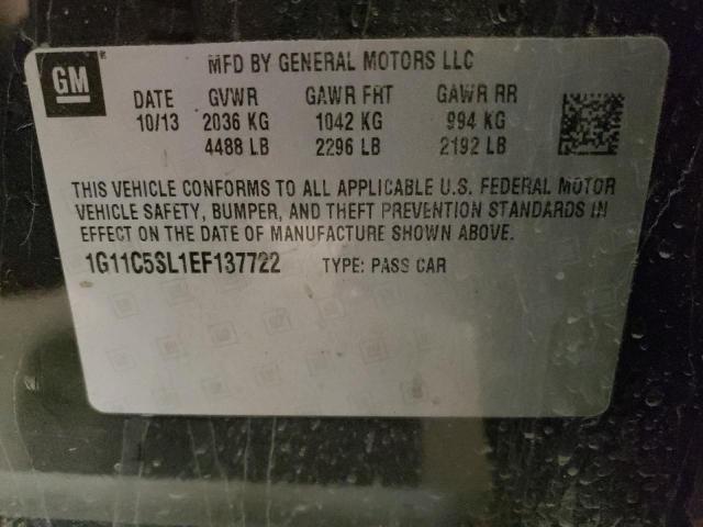 Aukcja sprzedaży 2014 Chevrolet Malibu 1lt, vin: 1G11C5SL1EF137722, numer aukcji: 52956783