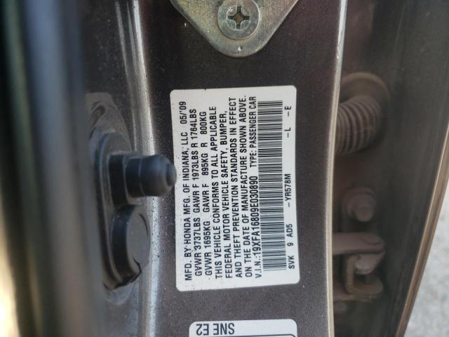 Продаж на аукціоні авто 2009 Honda Civic Ex, vin: 19XFA16809E030890, номер лоту: 51255963