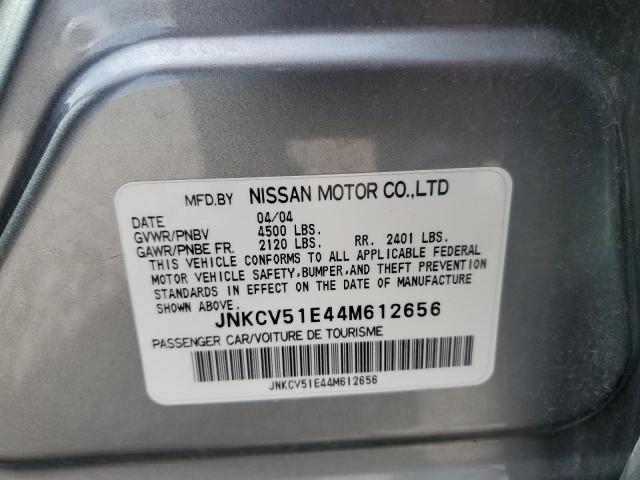 2004 Infiniti G35 მანქანა იყიდება აუქციონზე, vin: JNKCV51E44M612656, აუქციონის ნომერი: 52281193