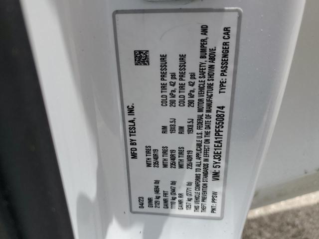 Aukcja sprzedaży 2023 Tesla Model 3, vin: 5YJ3E1EA1PF550874, numer aukcji: 52682843