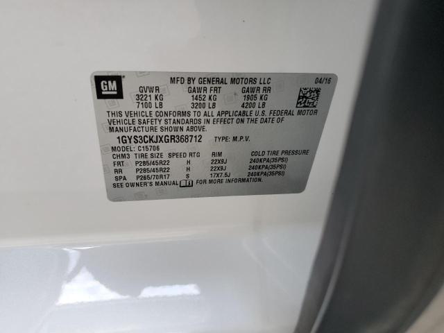 Продаж на аукціоні авто 2016 Cadillac Escalade Premium, vin: 1GYS3CKJXGR368712, номер лоту: 51350643