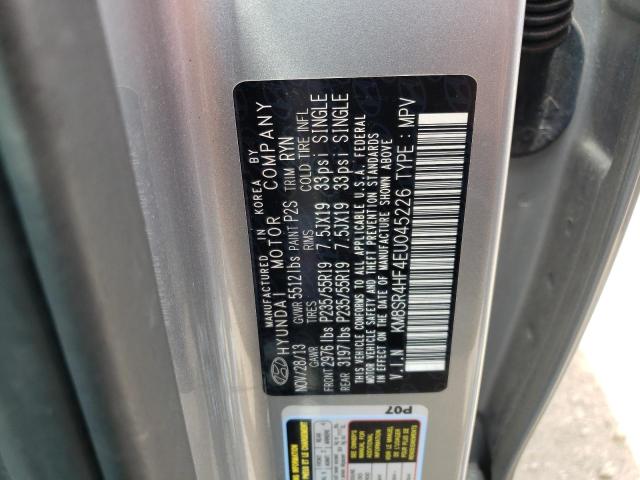 52401173 :رقم المزاد ، KM8SR4HF4EU045226 vin ، 2014 Hyundai Santa Fe Gls مزاد بيع