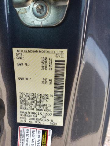Aukcja sprzedaży 2011 Nissan Altima S, vin: 1N4AL2EP0BC153207, numer aukcji: 52287553