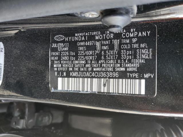 Aukcja sprzedaży 2012 Hyundai Tucson Gls, vin: KM8JU3AC4CU363896, numer aukcji: 52901663