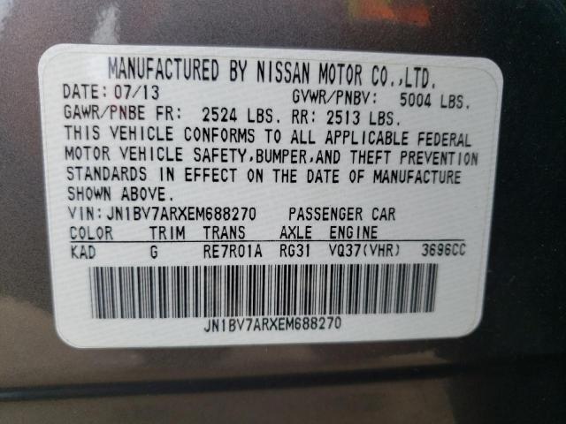 Продажа на аукционе авто 2014 Infiniti Q50 Base, vin: JN1BV7ARXEM688270, номер лота: 52157773