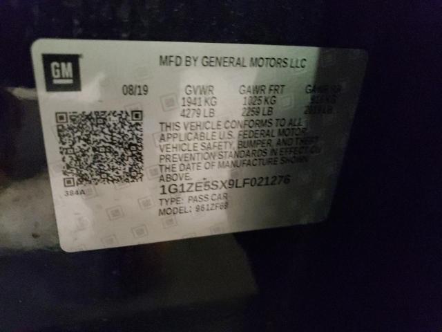 53085743 :رقم المزاد ، 1G1ZE5SX9LF021276 vin ، 2020 Chevrolet Malibu Premier مزاد بيع