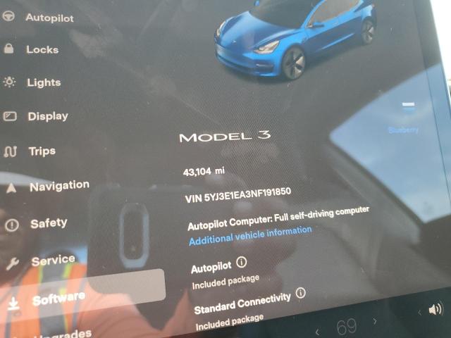 Продаж на аукціоні авто 2022 Tesla Model 3, vin: 5YJ3E1EA3NF191850, номер лоту: 52280693