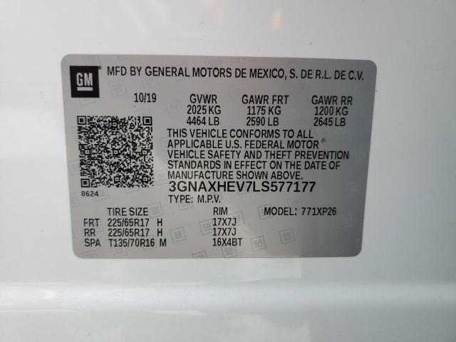Продажа на аукционе авто 2020 Chevrolet Equinox Ls, vin: 3GNAXHEV7LS577177, номер лота: 52870953
