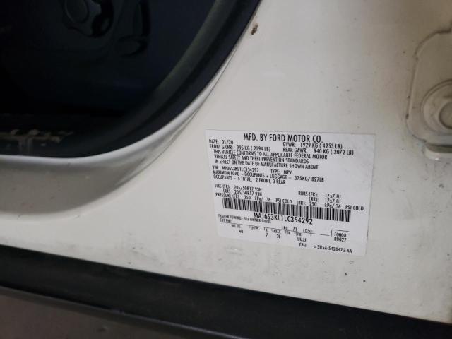 50977163 :رقم المزاد ، MAJ6S3KL1LC354292 vin ، 2020 Ford Ecosport Titanium مزاد بيع