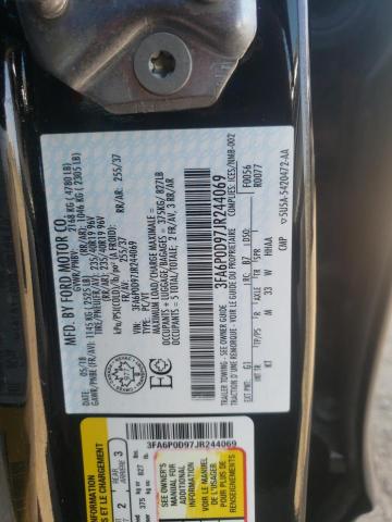 Продажа на аукционе авто 2018 Ford Fusion Titanium/platinum, vin: 3FA6P0D97JR244069, номер лота: 50791333