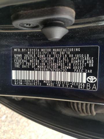 50042323 :رقم المزاد ، 5YFBURHE7KP885792 vin ، 2019 Toyota Corolla L مزاد بيع