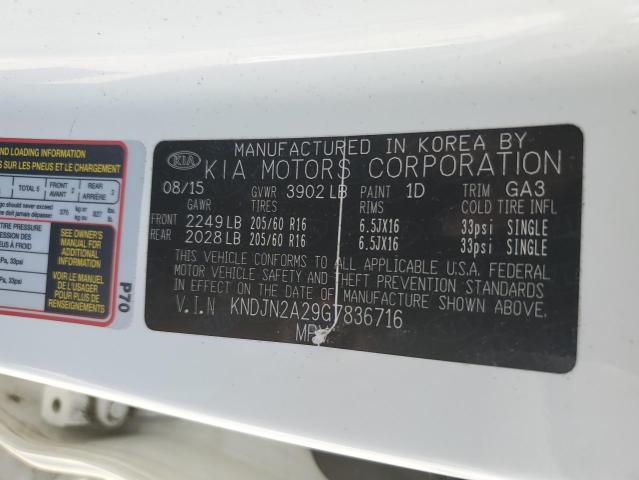 Продажа на аукционе авто 2016 Kia Soul, vin: KNDJN2A29G7836716, номер лота: 54309733