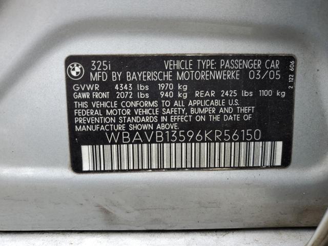 Продажа на аукционе авто 2006 Bmw 325 I, vin: WBAVB13596KR56150, номер лота: 53373643