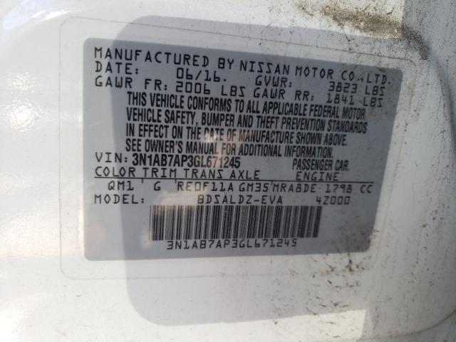 Продаж на аукціоні авто 2016 Nissan Sentra S, vin: 3N1AB7AP3GL671245, номер лоту: 52571023
