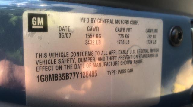 Продажа на аукционе авто 2007 Saturn Sky, vin: 1G8MB35B77Y138485, номер лота: 52326863
