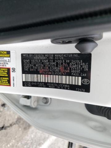 Продажа на аукционе авто 2020 Toyota Camry Le, vin: 4T1C31AK2LU530747, номер лота: 51075413
