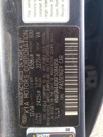 2015 Kia Optima Hybrid მანქანა იყიდება აუქციონზე, vin: KNAGN4AD6F5084956, აუქციონის ნომერი: 53125323