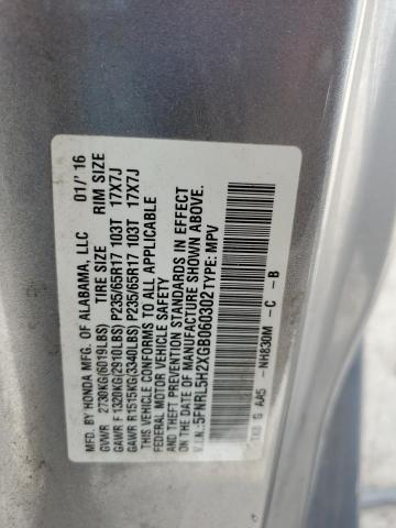 53910733 :رقم المزاد ، 5FNRL5H2XGB060302 vin ، 2016 Honda Odyssey Lx مزاد بيع
