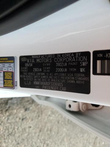 51392953 :رقم المزاد ، KNAFX4A80F5336905 vin ، 2015 Kia Forte Ex مزاد بيع